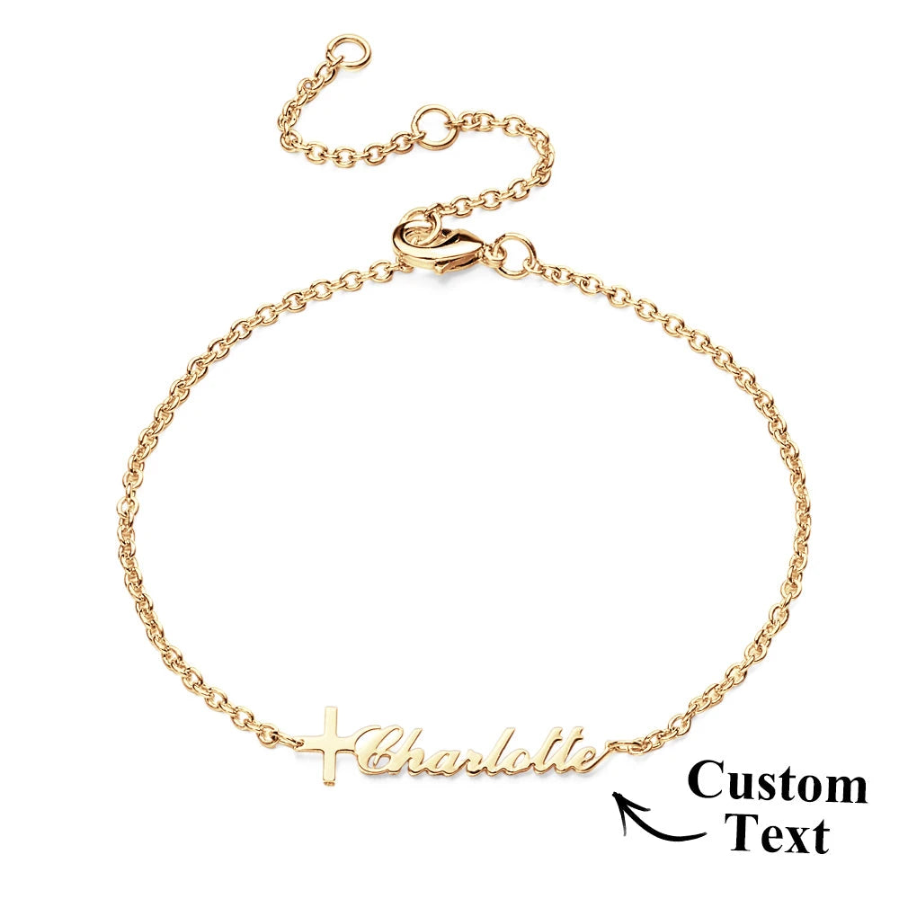 Bracelet Personnalisé Croix
