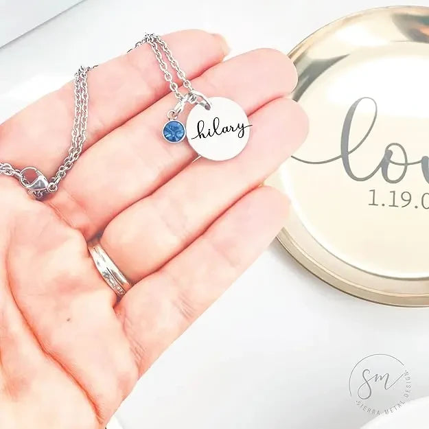 Collier Pierre de Naissance Personnalisé
