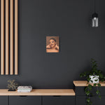 Glamorous Woman Portrait Matte Canvas Wall Art