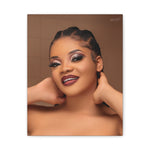 Glamorous Woman Portrait Matte Canvas Wall Art