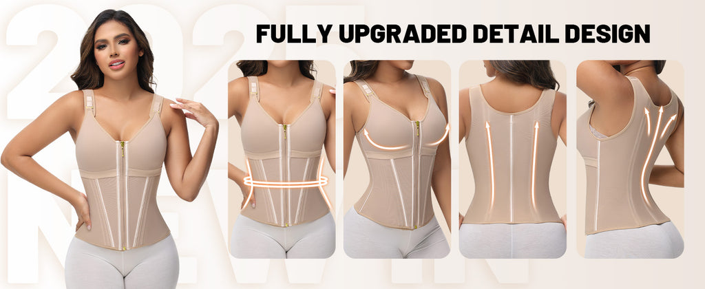 Women's Belly Tuck Shapewear Three-breasted Vest Top