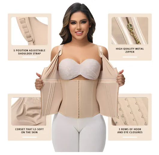 Women's Belly Tuck Shapewear Three-breasted Vest Top