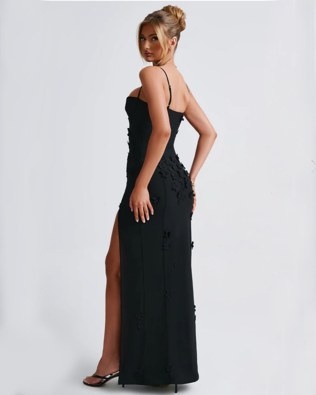 Dalary Maxi Dress - Red Lined