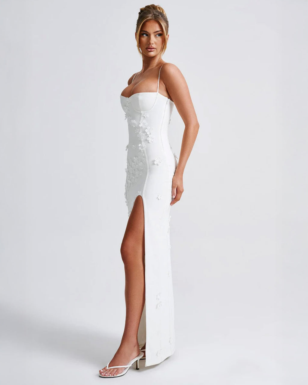 Dalary Maxi Dress - Red Lined